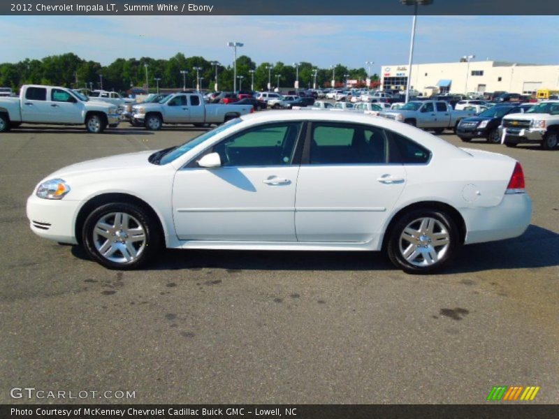 Summit White / Ebony 2012 Chevrolet Impala LT