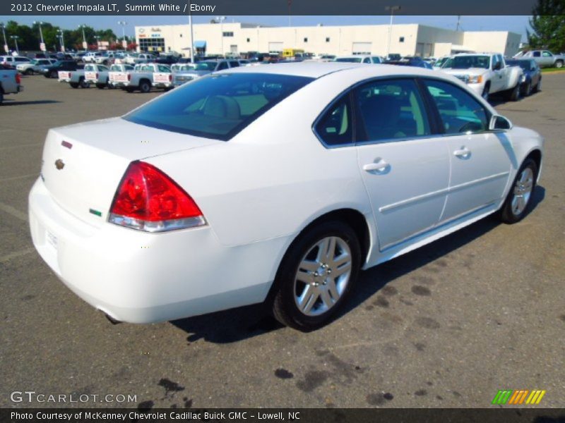 Summit White / Ebony 2012 Chevrolet Impala LT