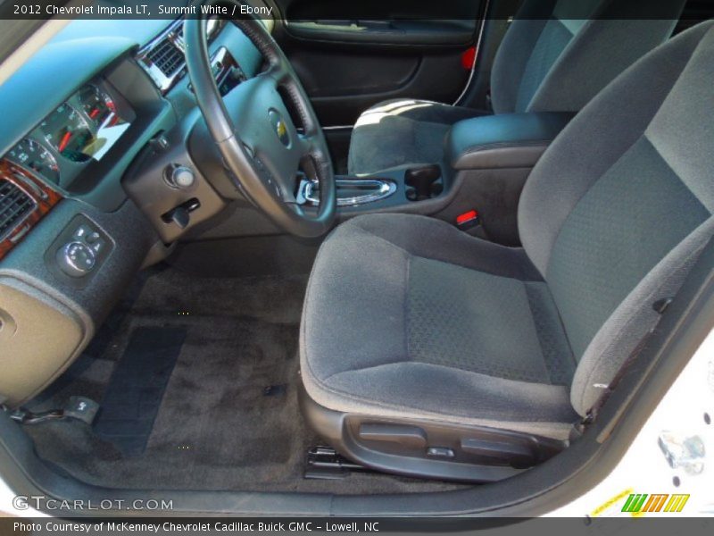 Summit White / Ebony 2012 Chevrolet Impala LT