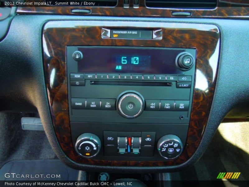 Summit White / Ebony 2012 Chevrolet Impala LT