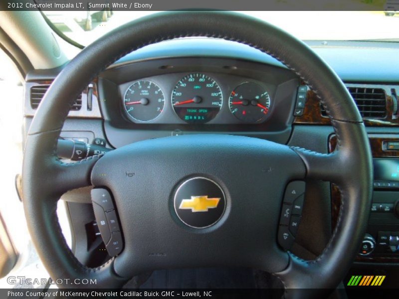 Summit White / Ebony 2012 Chevrolet Impala LT