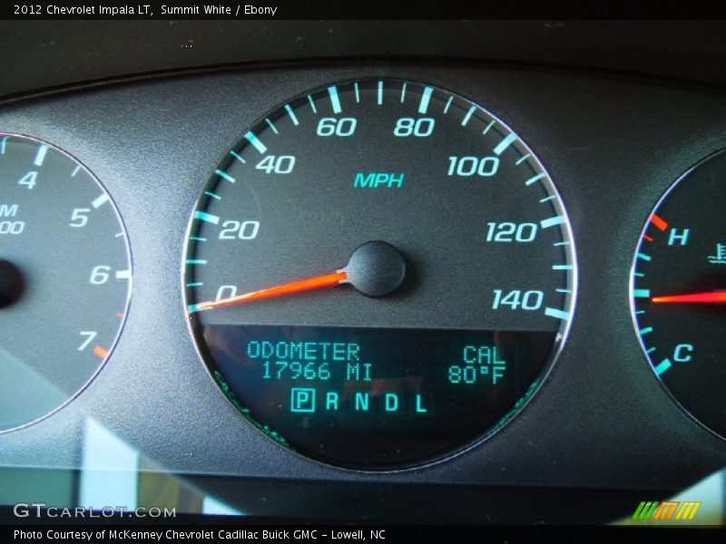 Summit White / Ebony 2012 Chevrolet Impala LT