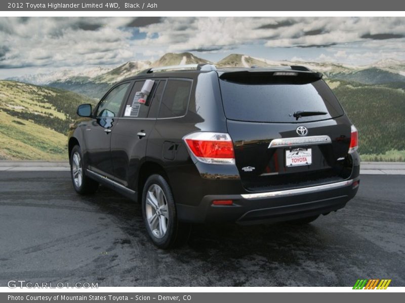 Black / Ash 2012 Toyota Highlander Limited 4WD