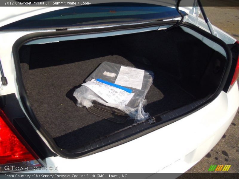 Summit White / Ebony 2012 Chevrolet Impala LT