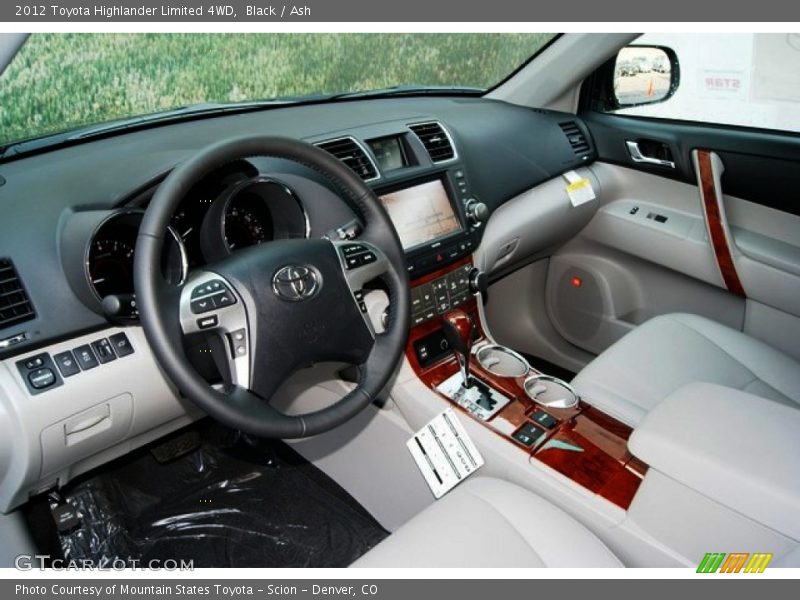 Black / Ash 2012 Toyota Highlander Limited 4WD