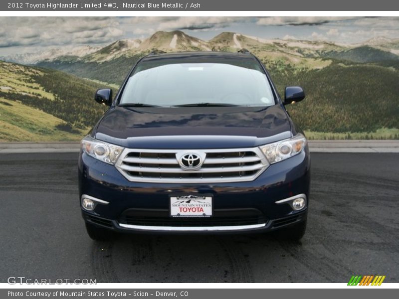 Nautical Blue Metallic / Ash 2012 Toyota Highlander Limited 4WD
