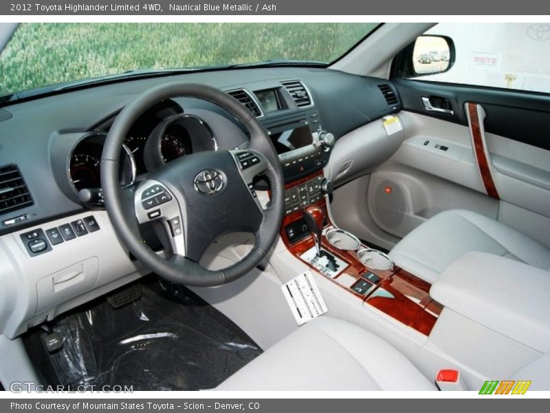 Nautical Blue Metallic / Ash 2012 Toyota Highlander Limited 4WD
