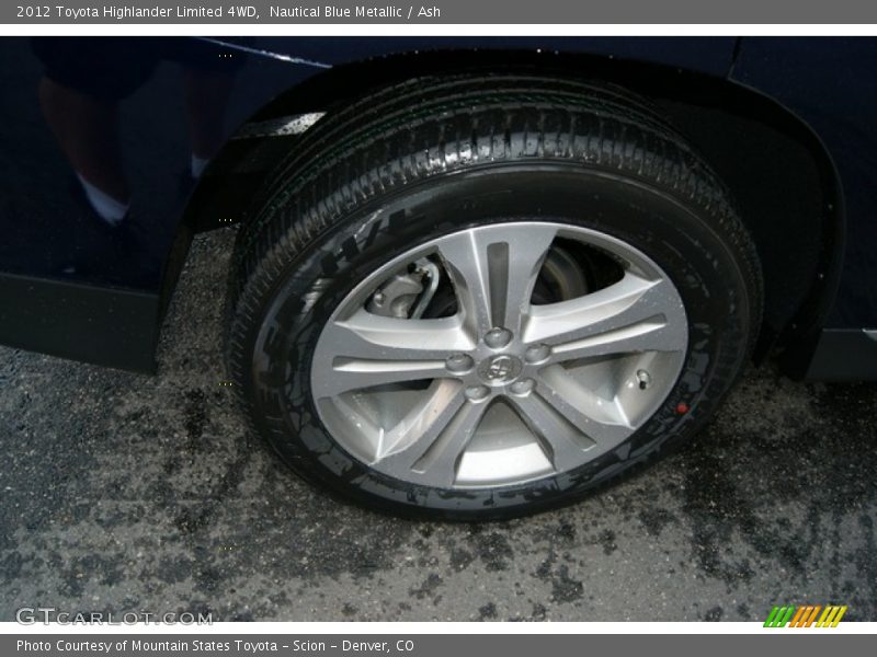 Nautical Blue Metallic / Ash 2012 Toyota Highlander Limited 4WD