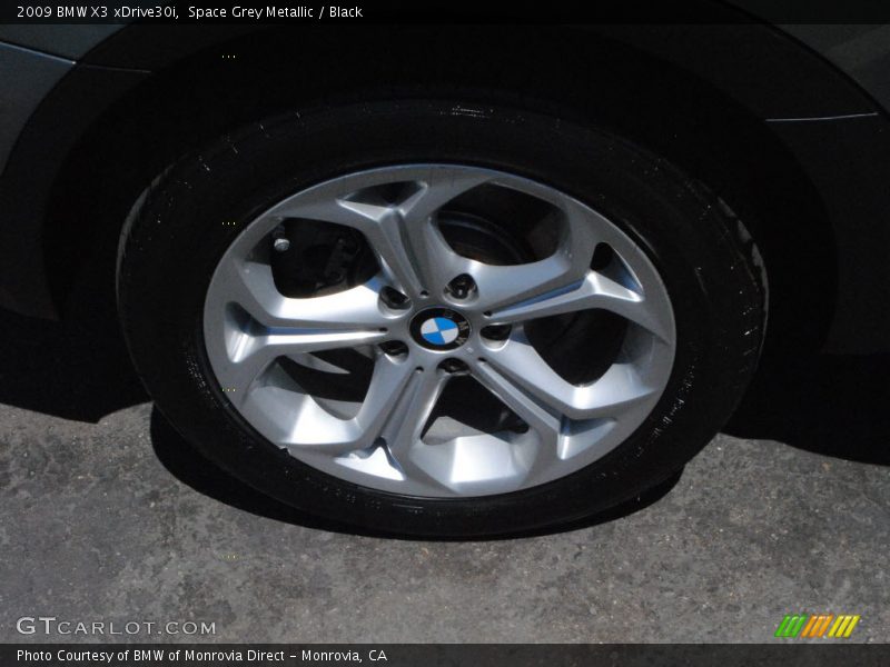 Space Grey Metallic / Black 2009 BMW X3 xDrive30i