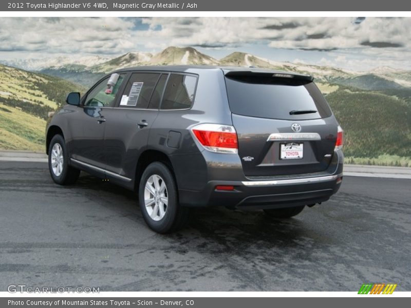 Magnetic Gray Metallic / Ash 2012 Toyota Highlander V6 4WD