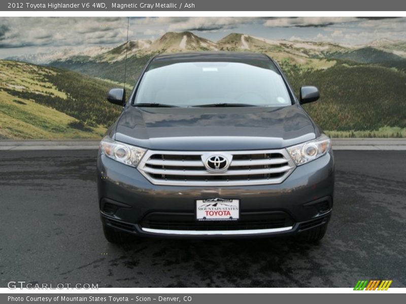Magnetic Gray Metallic / Ash 2012 Toyota Highlander V6 4WD