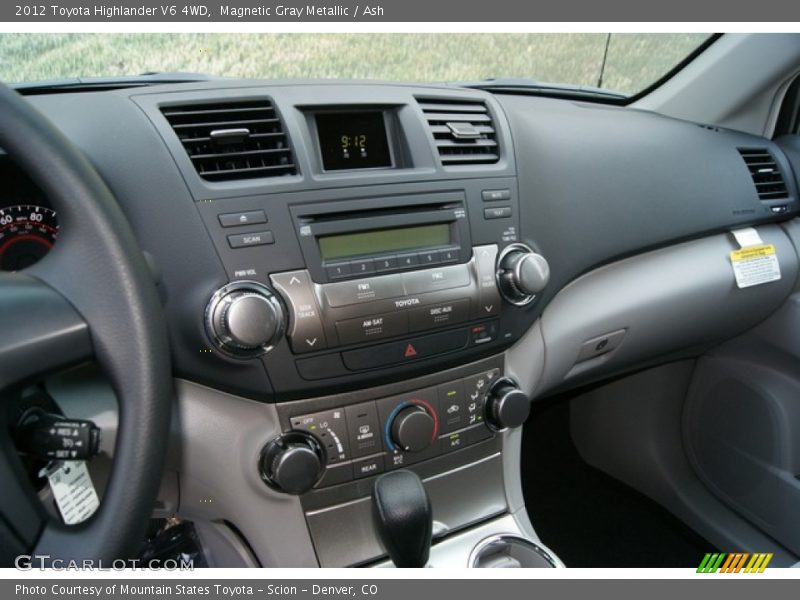 Magnetic Gray Metallic / Ash 2012 Toyota Highlander V6 4WD