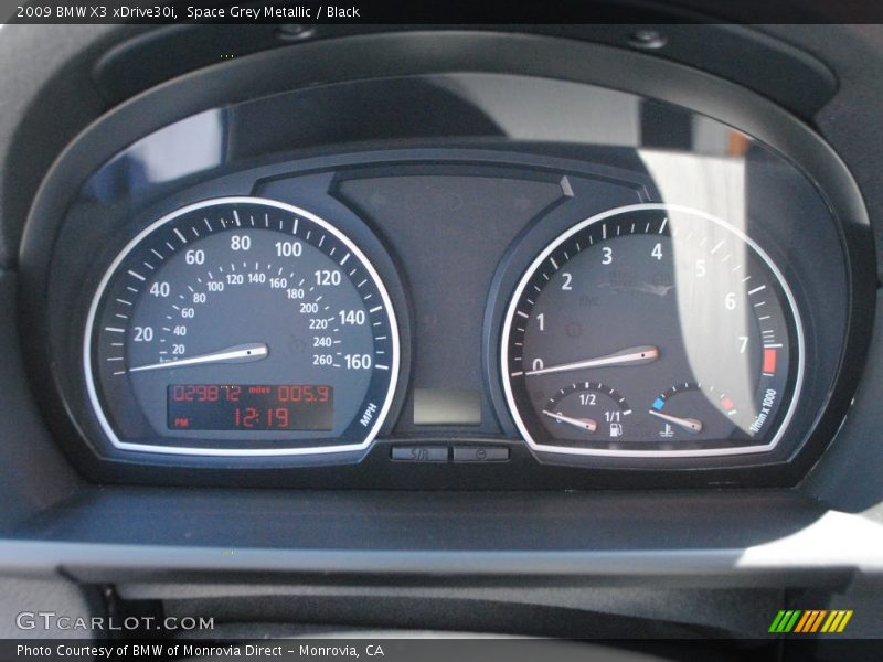 Space Grey Metallic / Black 2009 BMW X3 xDrive30i