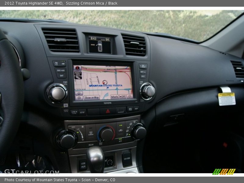 Sizzling Crimson Mica / Black 2012 Toyota Highlander SE 4WD