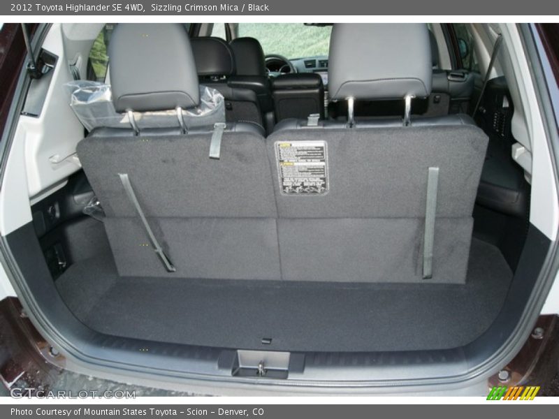 Sizzling Crimson Mica / Black 2012 Toyota Highlander SE 4WD