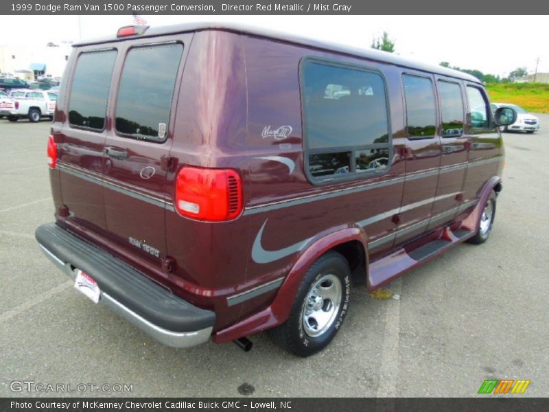 Director Red Metallic / Mist Gray 1999 Dodge Ram Van 1500 Passenger Conversion