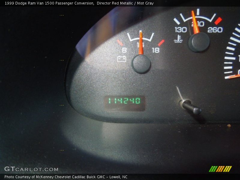 Director Red Metallic / Mist Gray 1999 Dodge Ram Van 1500 Passenger Conversion