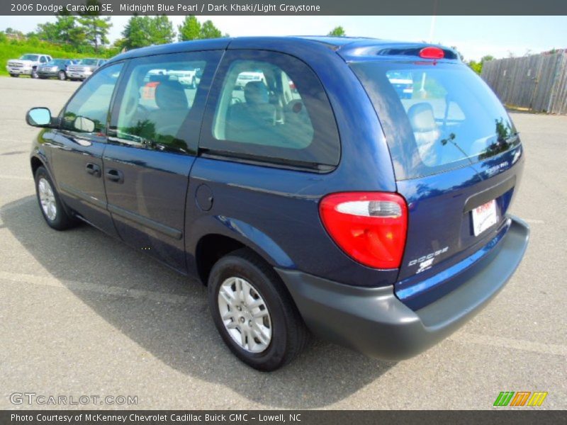 Midnight Blue Pearl / Dark Khaki/Light Graystone 2006 Dodge Caravan SE