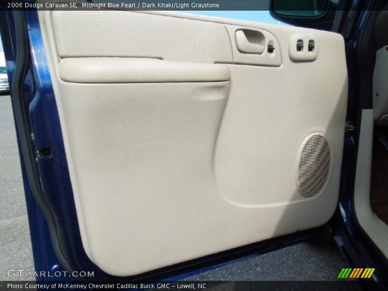 Midnight Blue Pearl / Dark Khaki/Light Graystone 2006 Dodge Caravan SE