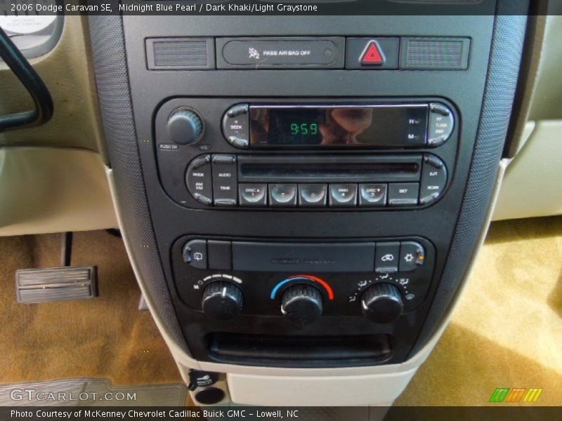Midnight Blue Pearl / Dark Khaki/Light Graystone 2006 Dodge Caravan SE