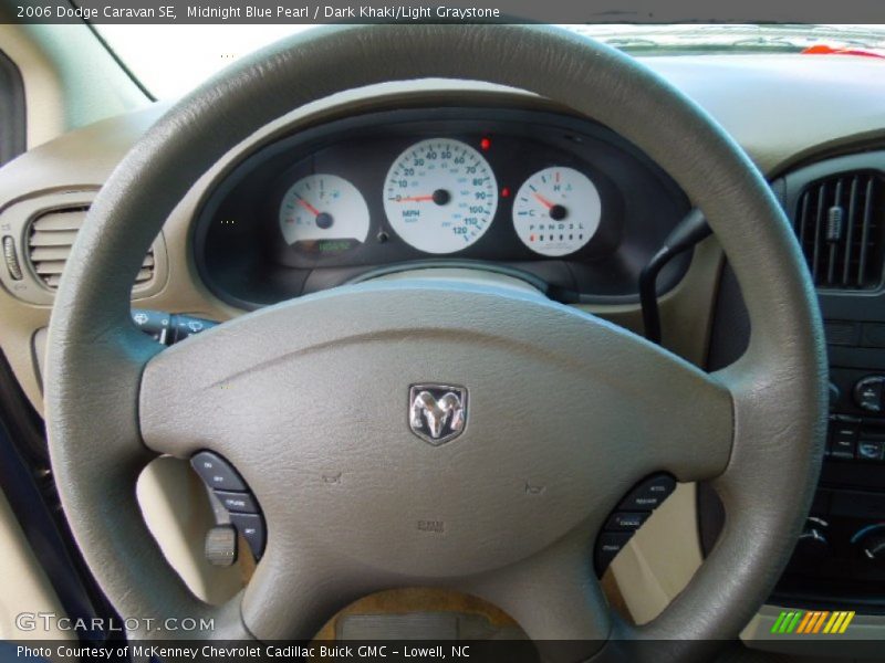 Midnight Blue Pearl / Dark Khaki/Light Graystone 2006 Dodge Caravan SE