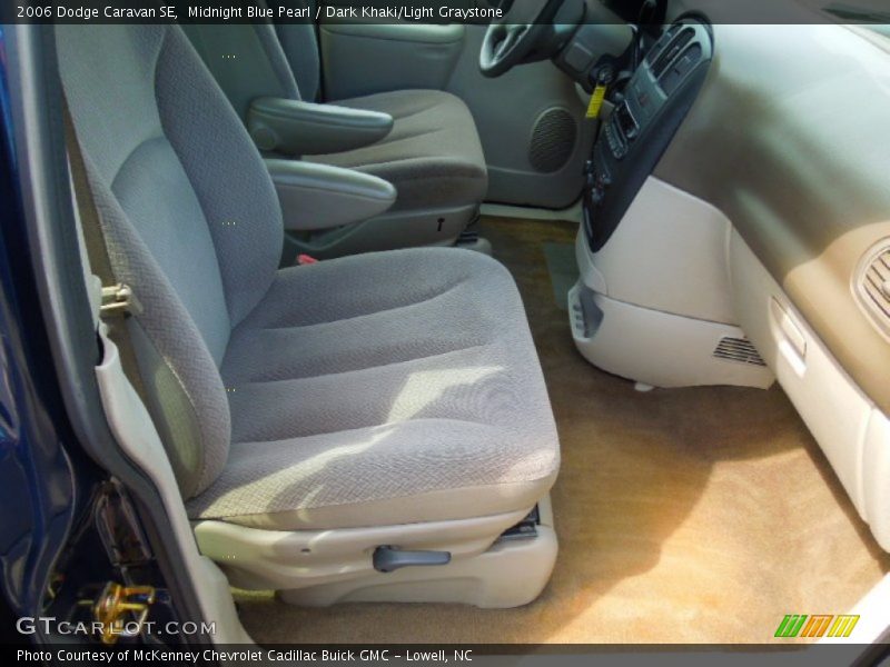 Midnight Blue Pearl / Dark Khaki/Light Graystone 2006 Dodge Caravan SE