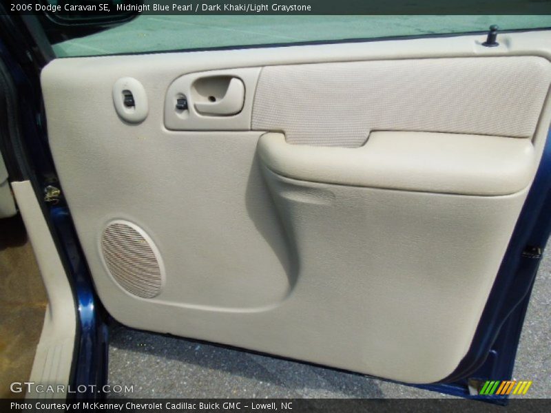 Midnight Blue Pearl / Dark Khaki/Light Graystone 2006 Dodge Caravan SE