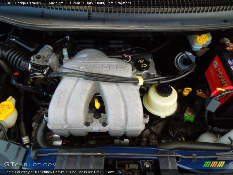 Midnight Blue Pearl / Dark Khaki/Light Graystone 2006 Dodge Caravan SE