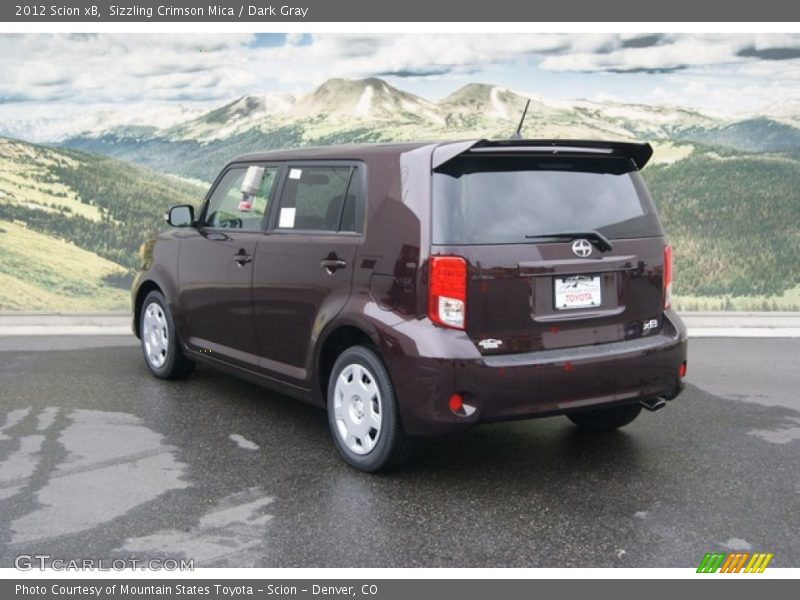 Sizzling Crimson Mica / Dark Gray 2012 Scion xB