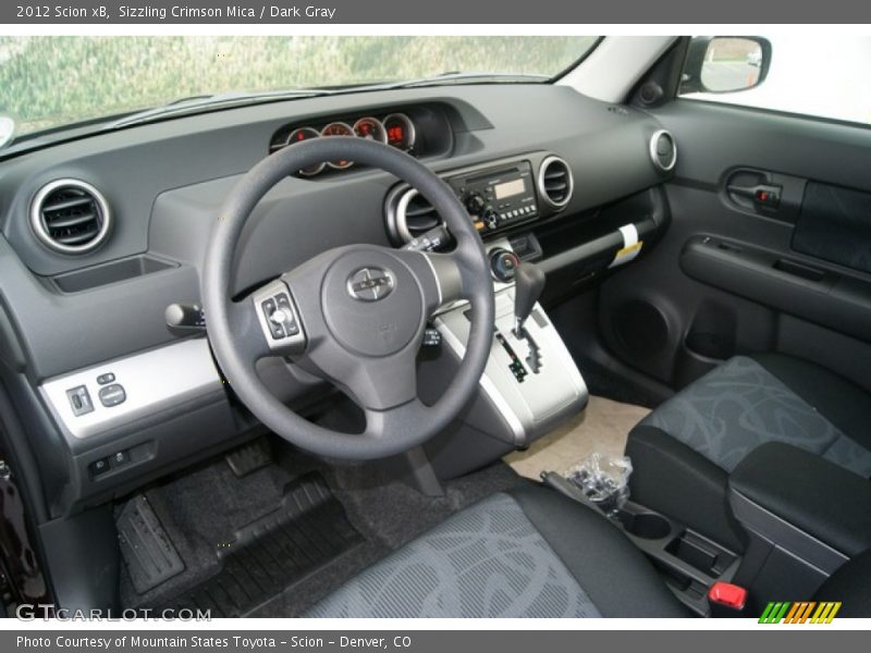 Sizzling Crimson Mica / Dark Gray 2012 Scion xB