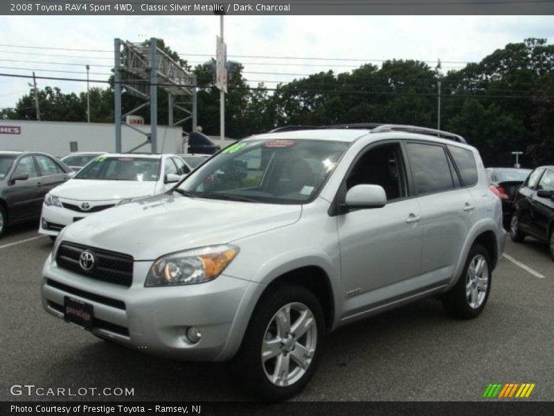 Classic Silver Metallic / Dark Charcoal 2008 Toyota RAV4 Sport 4WD