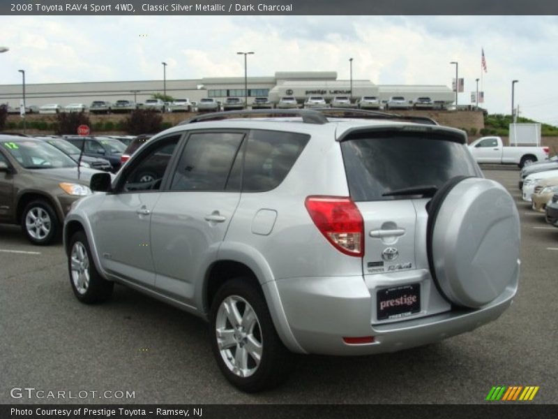 Classic Silver Metallic / Dark Charcoal 2008 Toyota RAV4 Sport 4WD