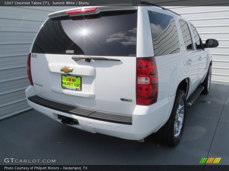 Summit White / Ebony 2007 Chevrolet Tahoe Z71