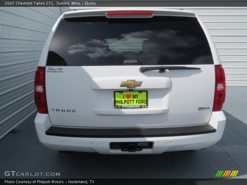 Summit White / Ebony 2007 Chevrolet Tahoe Z71