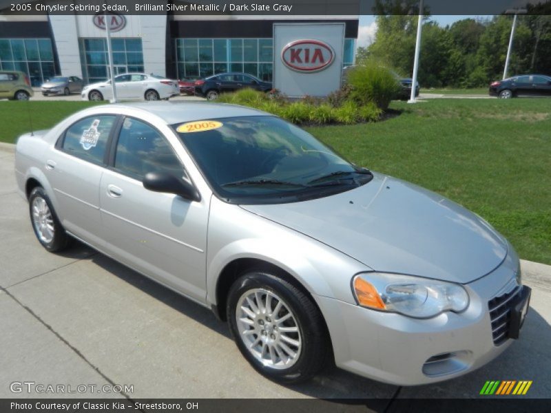 Brilliant Silver Metallic / Dark Slate Gray 2005 Chrysler Sebring Sedan