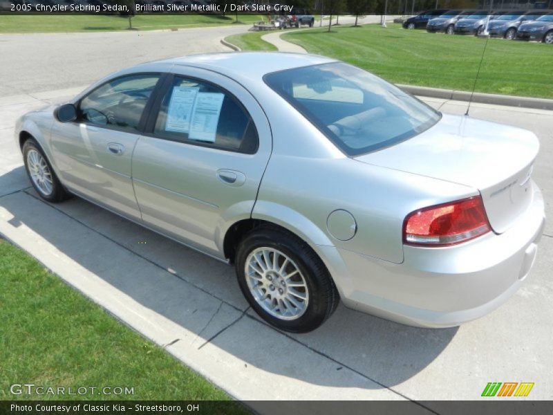 Brilliant Silver Metallic / Dark Slate Gray 2005 Chrysler Sebring Sedan