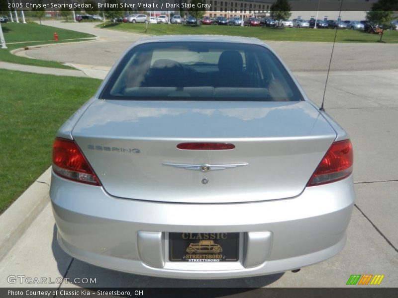 Brilliant Silver Metallic / Dark Slate Gray 2005 Chrysler Sebring Sedan