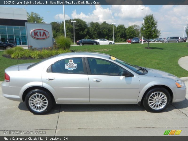 Brilliant Silver Metallic / Dark Slate Gray 2005 Chrysler Sebring Sedan