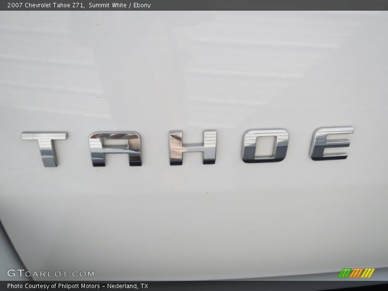 Summit White / Ebony 2007 Chevrolet Tahoe Z71