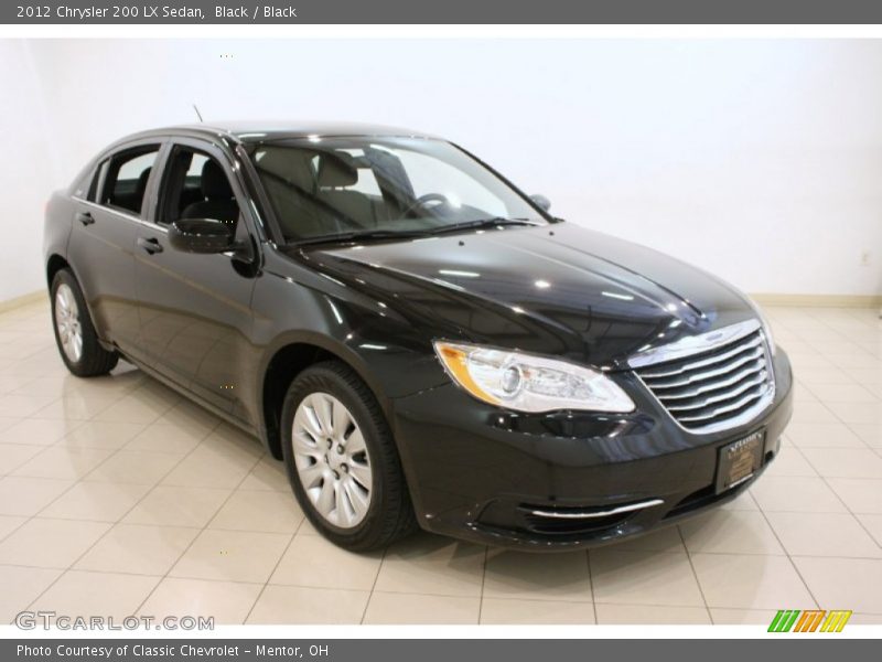 Black / Black 2012 Chrysler 200 LX Sedan