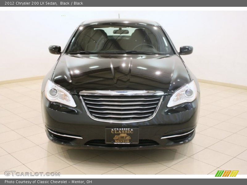 Black / Black 2012 Chrysler 200 LX Sedan