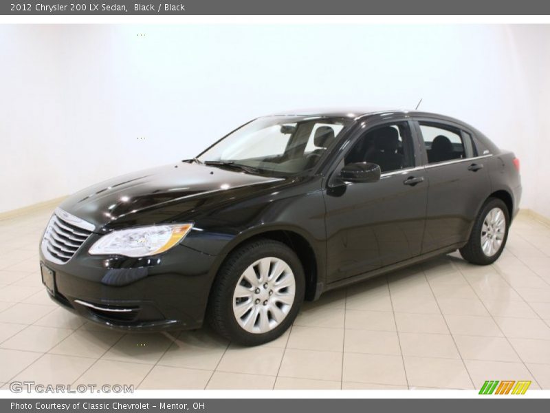 Black / Black 2012 Chrysler 200 LX Sedan
