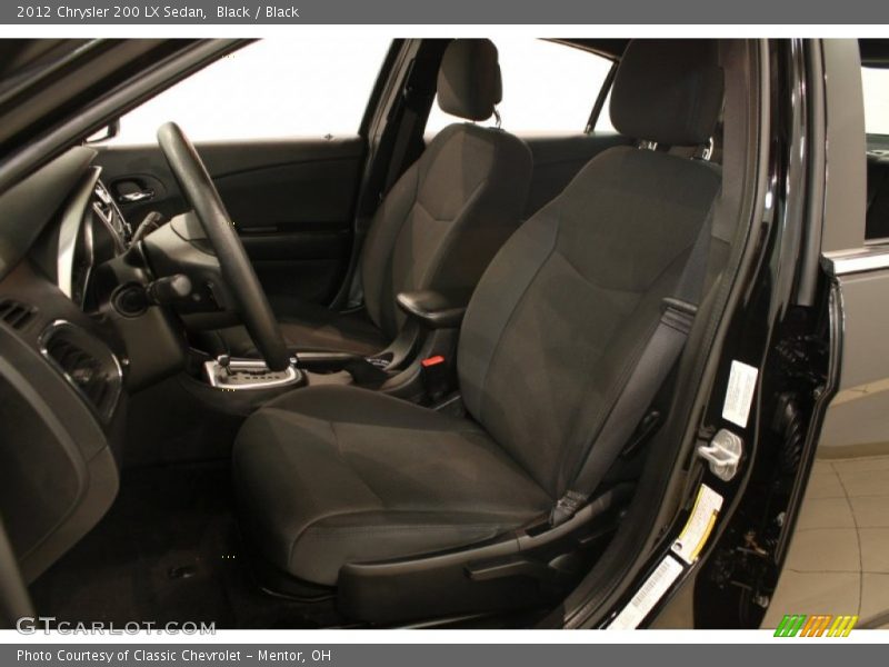 Black / Black 2012 Chrysler 200 LX Sedan