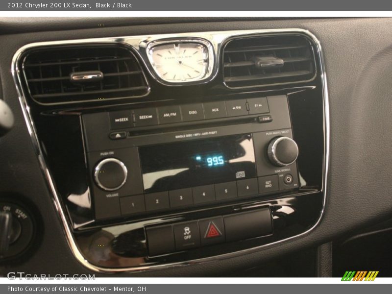 Black / Black 2012 Chrysler 200 LX Sedan