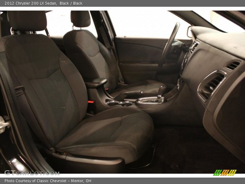 Black / Black 2012 Chrysler 200 LX Sedan