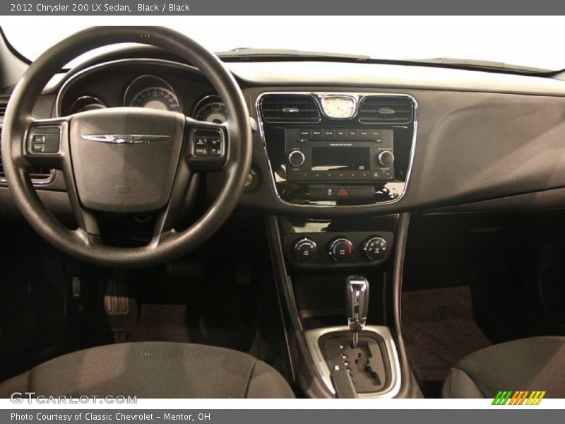 Black / Black 2012 Chrysler 200 LX Sedan