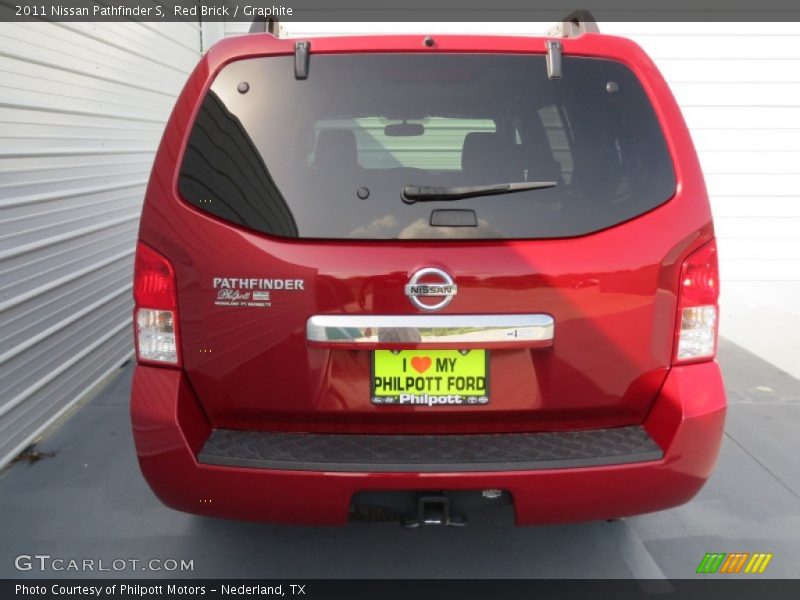 Red Brick / Graphite 2011 Nissan Pathfinder S