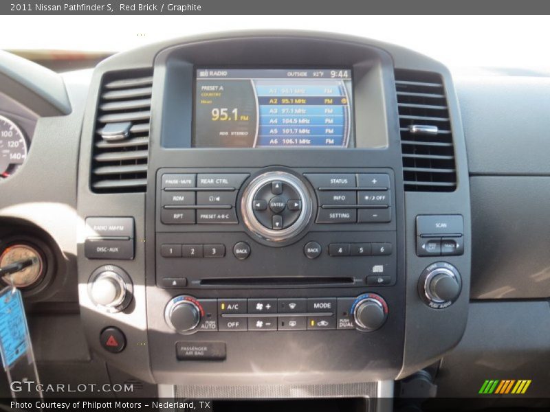 Red Brick / Graphite 2011 Nissan Pathfinder S
