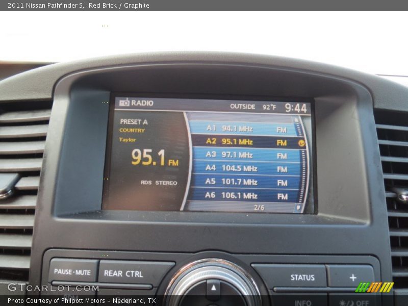 Red Brick / Graphite 2011 Nissan Pathfinder S
