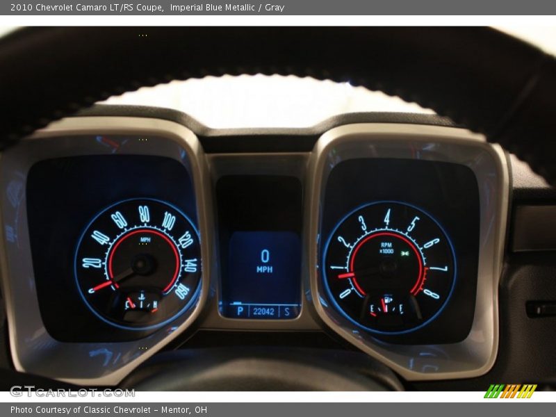 Imperial Blue Metallic / Gray 2010 Chevrolet Camaro LT/RS Coupe